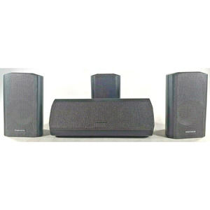 Magnavox CS200 Speakers Front Rear & Center Speakers Missing 1 Rear Speaker